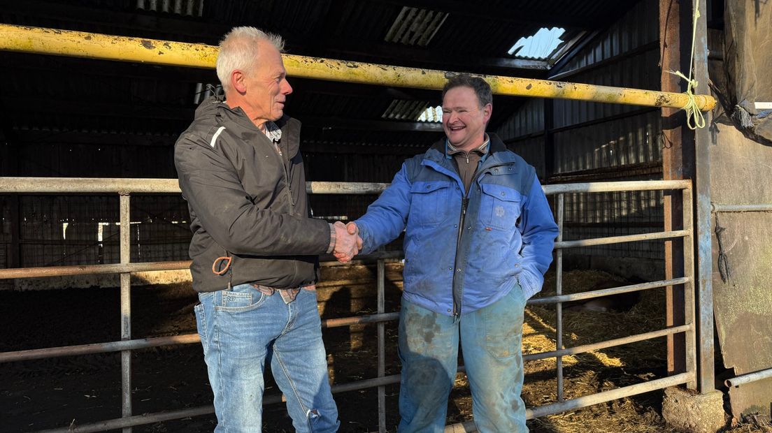 Foto boer Thom samen met Tjitte